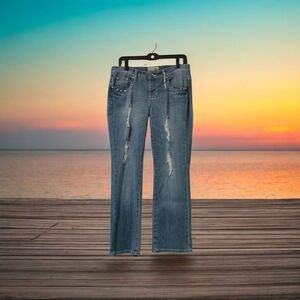 EARL WOMEN'S BLUE JEANS SIZE 8P‎ NWOT
